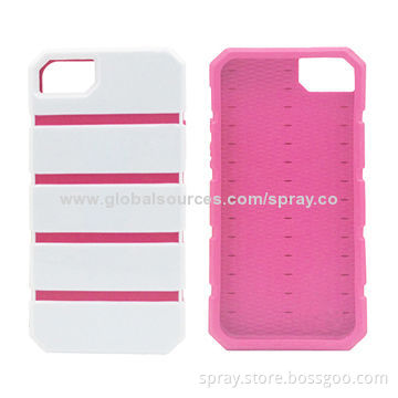 Dual color style hard case cover for iPhone 5/5S, various colors are available
